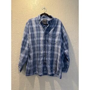 The Arrow Company Plaid Cotton Flannel Shirt Long Sleeve Button Up Mens XL